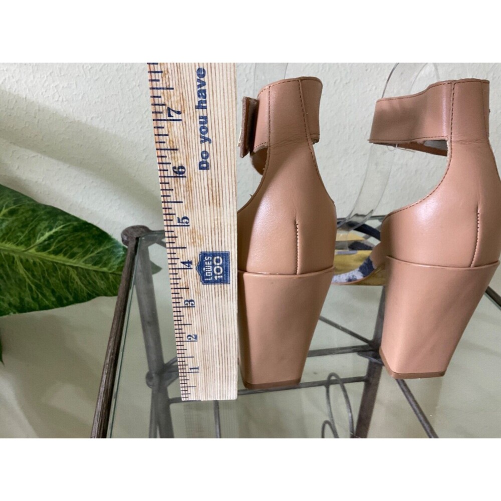 Ted Baker London Aaleyah Leather Dress Block Chunky Sandals Women's Size US 8.5 - Picture 5 of 9